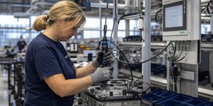 Werkerassistenzsysteme am Montagearbeitsplatz mit MES Anbindung in der variantenreichen Serienfertigung