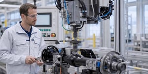 Software für Prozessmanagement überwacht Fügeprozesse an einer Montagelinie im Automobilwerk