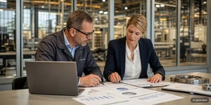Werkerführung ROI Berechnung im Budgetgespräch mit der Geschäftsführung